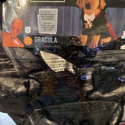 Dog Costume Dracula Sz m 