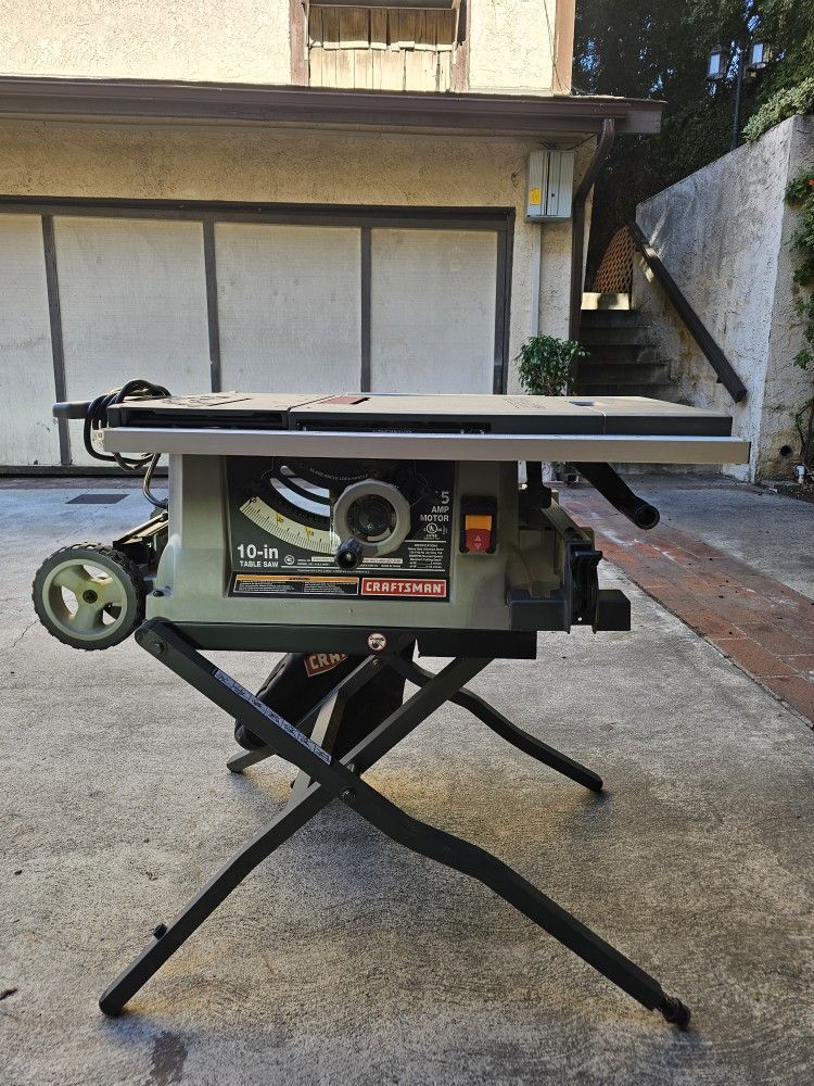 Craftsman 10" portable table saw