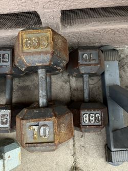 70 Lbs Dumbbells 