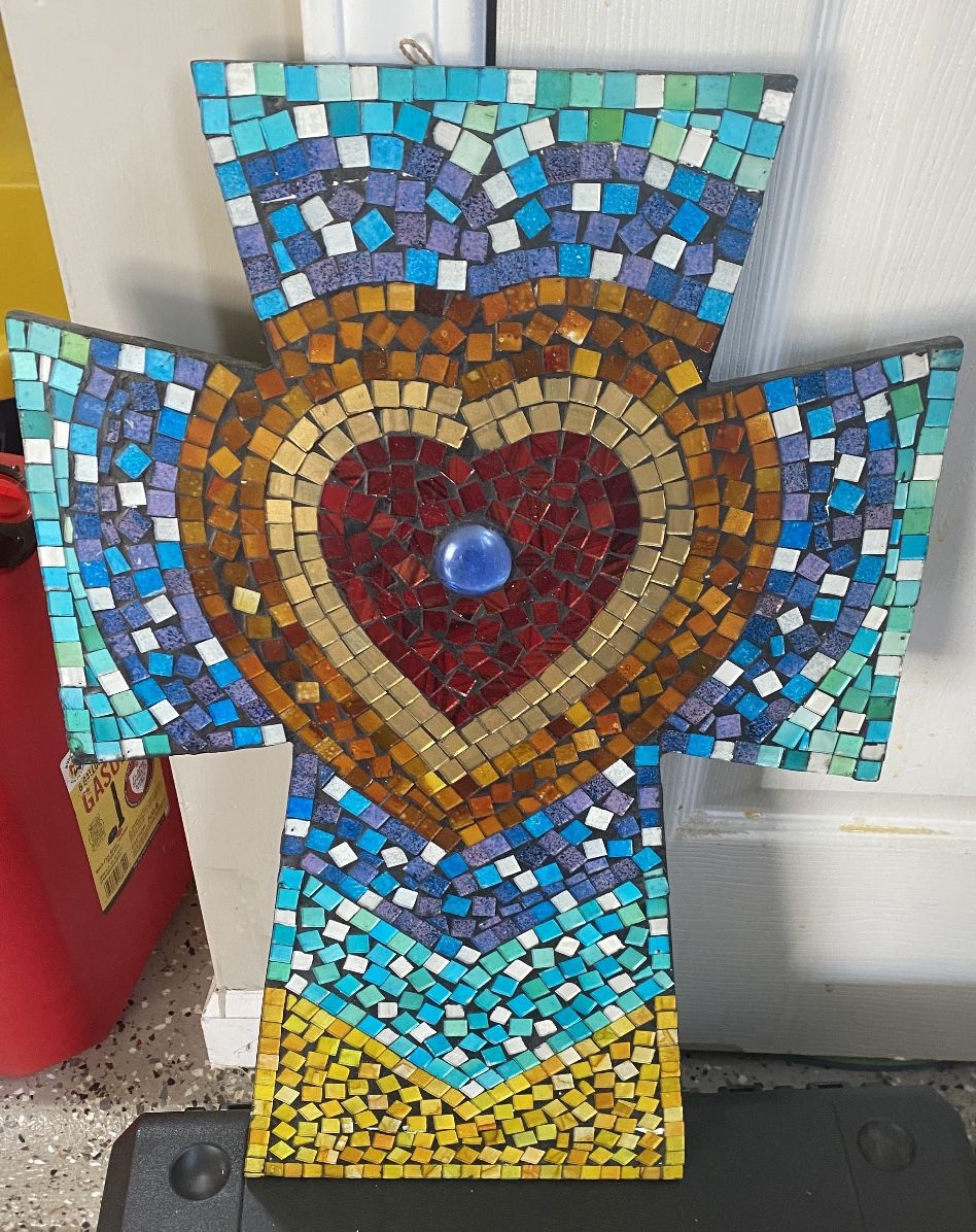 Beautiful Multicolor Designed Cross