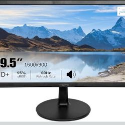 Dragolftie 19.5 Inch PC Monitor 1600x900, Dual Built-in Speakers, 5ms, Computer Screen Low-Blue Light 60Hz LED Monitors, HDMI, VGA, 75x75mm VESA Busin