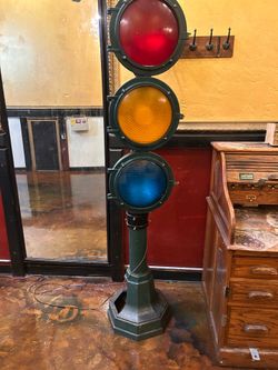 Old school traffic light.