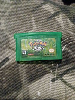 Pokemon leaf Green version game boy advance game