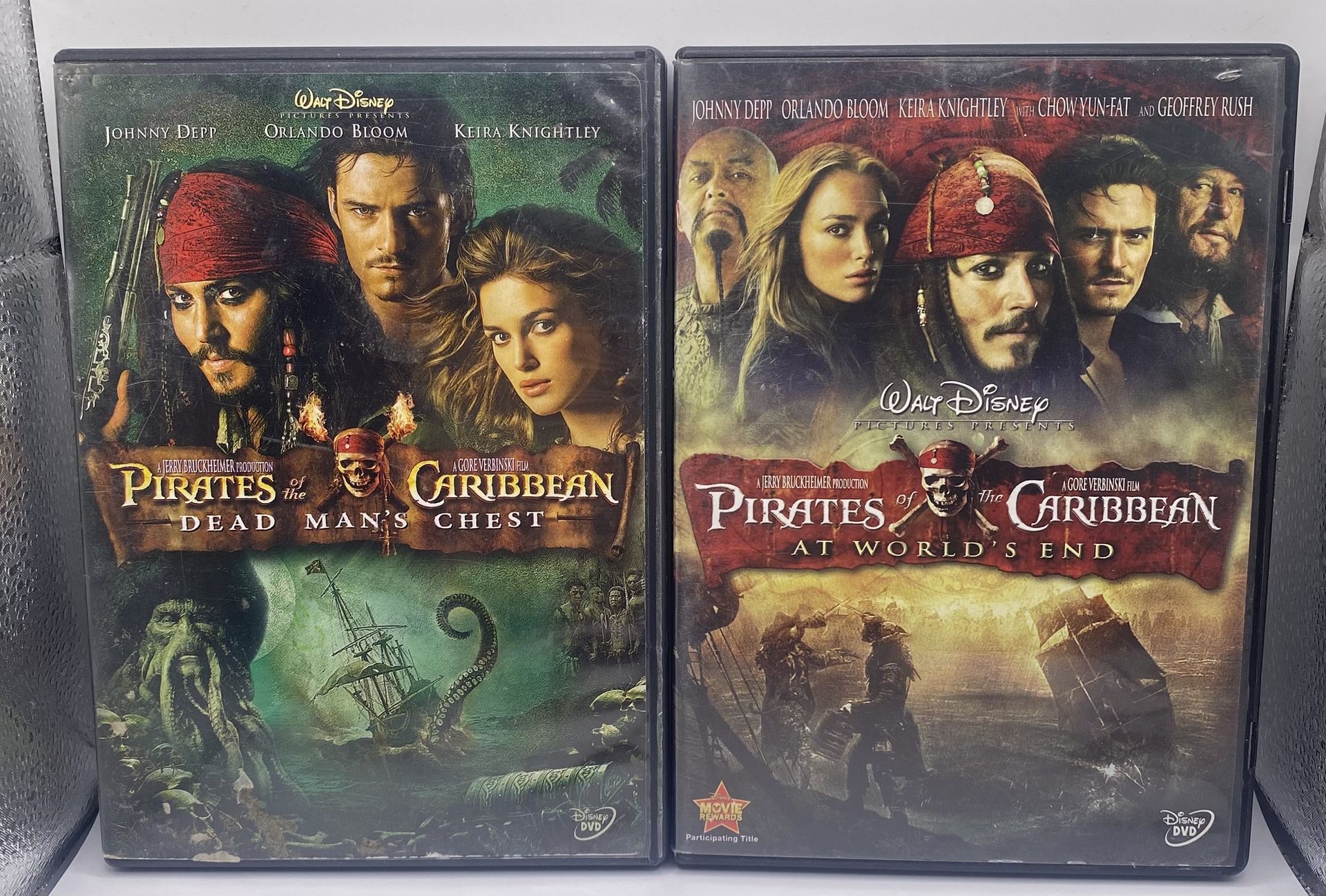 Pirates Of The Caribbean Film 2 & 3 DEAD MANS CHEST / AT WORLDS END