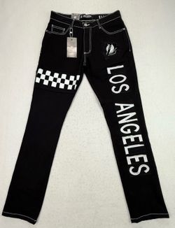 FISLL NBA Men's Los Angeles Lakers Denim Jeans (NEW)