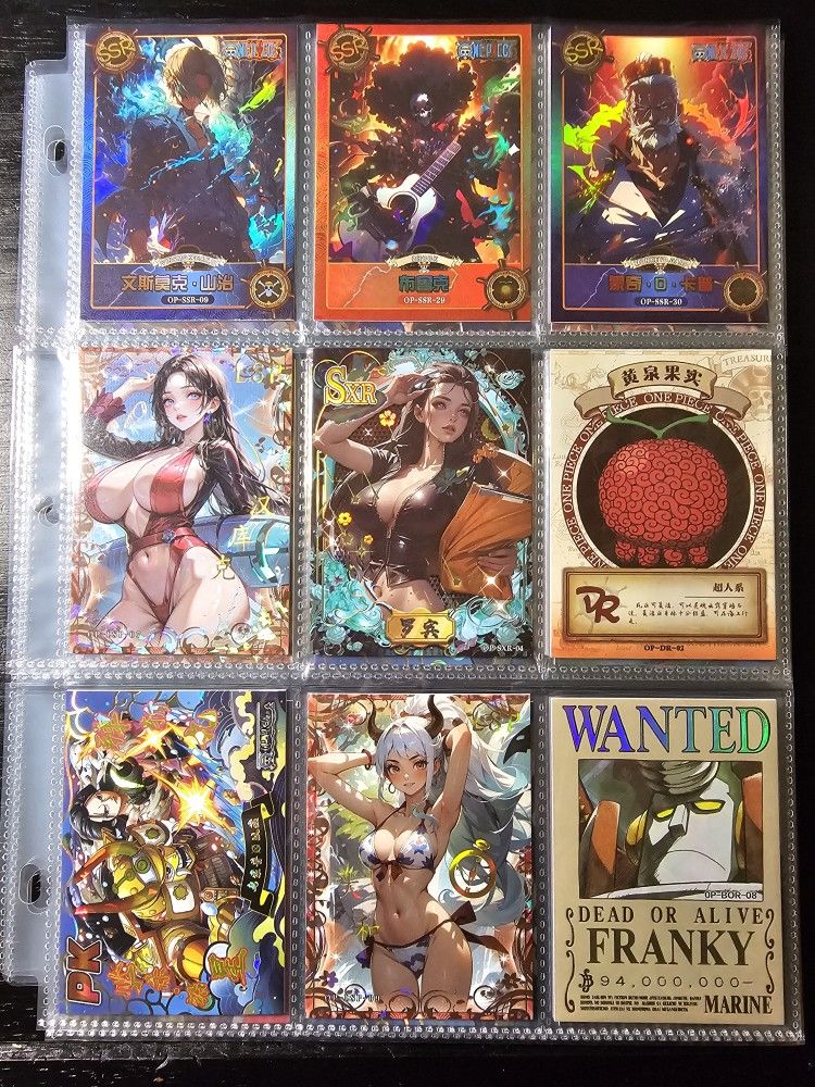 One Piece Anime CCG Rare Collectable Cards