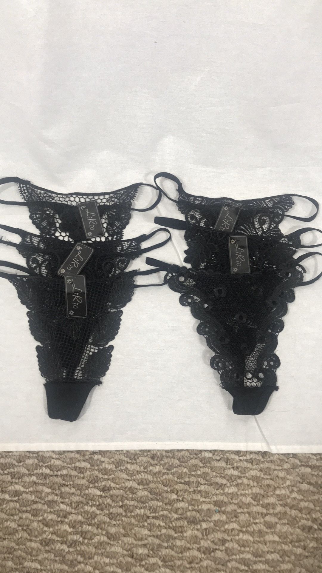 Lace g-string panties bundle of twelve pieces size medium #panties #thong #sexy