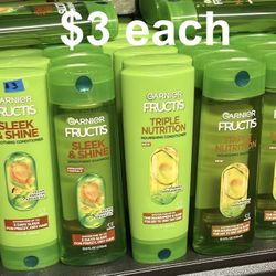 Garnier Shampoo And Conditioner $3 Each