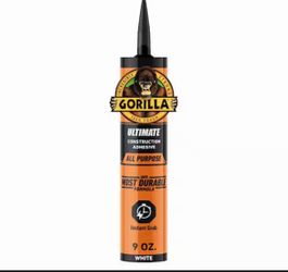 Lot of 12 Gorilla 9 oz. Heavy Duty Construction Adhesive Ultimate
