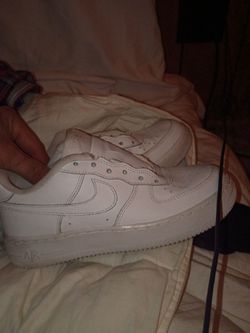 Kids White Air Force 1 Size 4