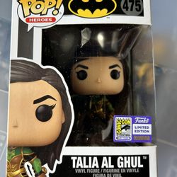 Funko Pop Talia Al Ghul SDCC Sticker Exclusive MOC Batman #475