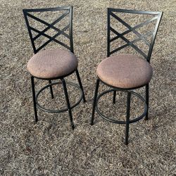 Swiveling Barstools - Pair