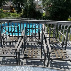 6 Outdoor Patio Armchairs