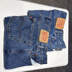 Two (2) Levi’s 505 Regular Fit Straight Leg Jeans - W33 L30