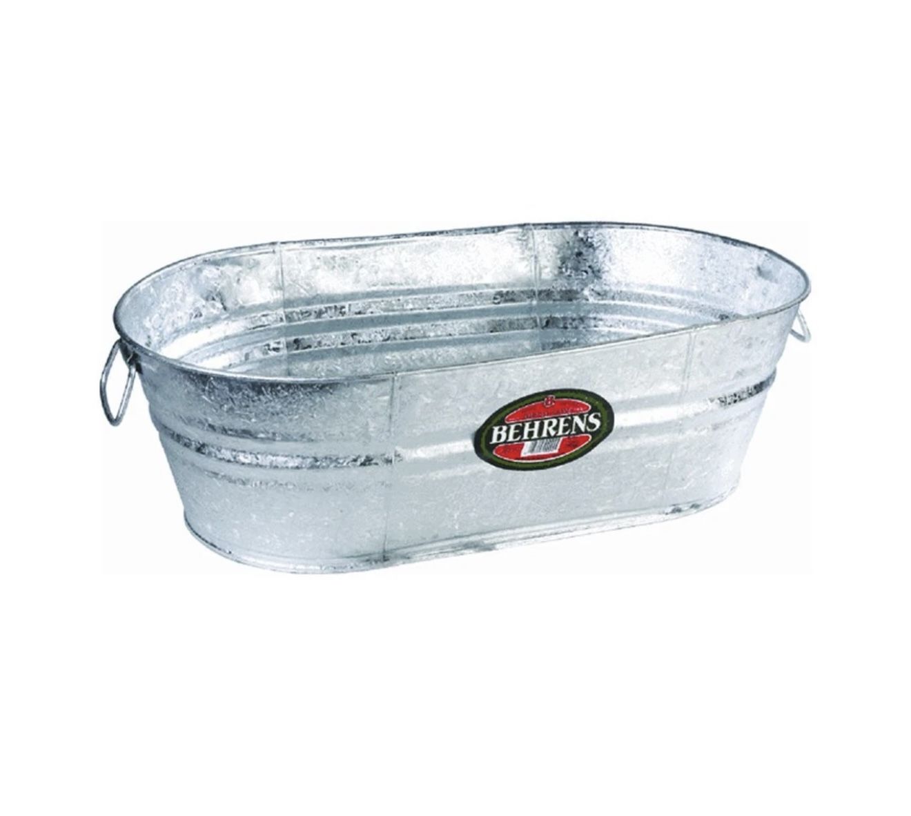 (3) Behrens 16 gallon Steel Oval Tubs Hot Dipped Galvanized 