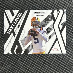 2024 Sage Hit Next Level BLACK Jayden Daniels Rc Rookie LSU Tigers 