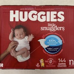 Huggies Diapers, Size: N 144ct. (Brand New)