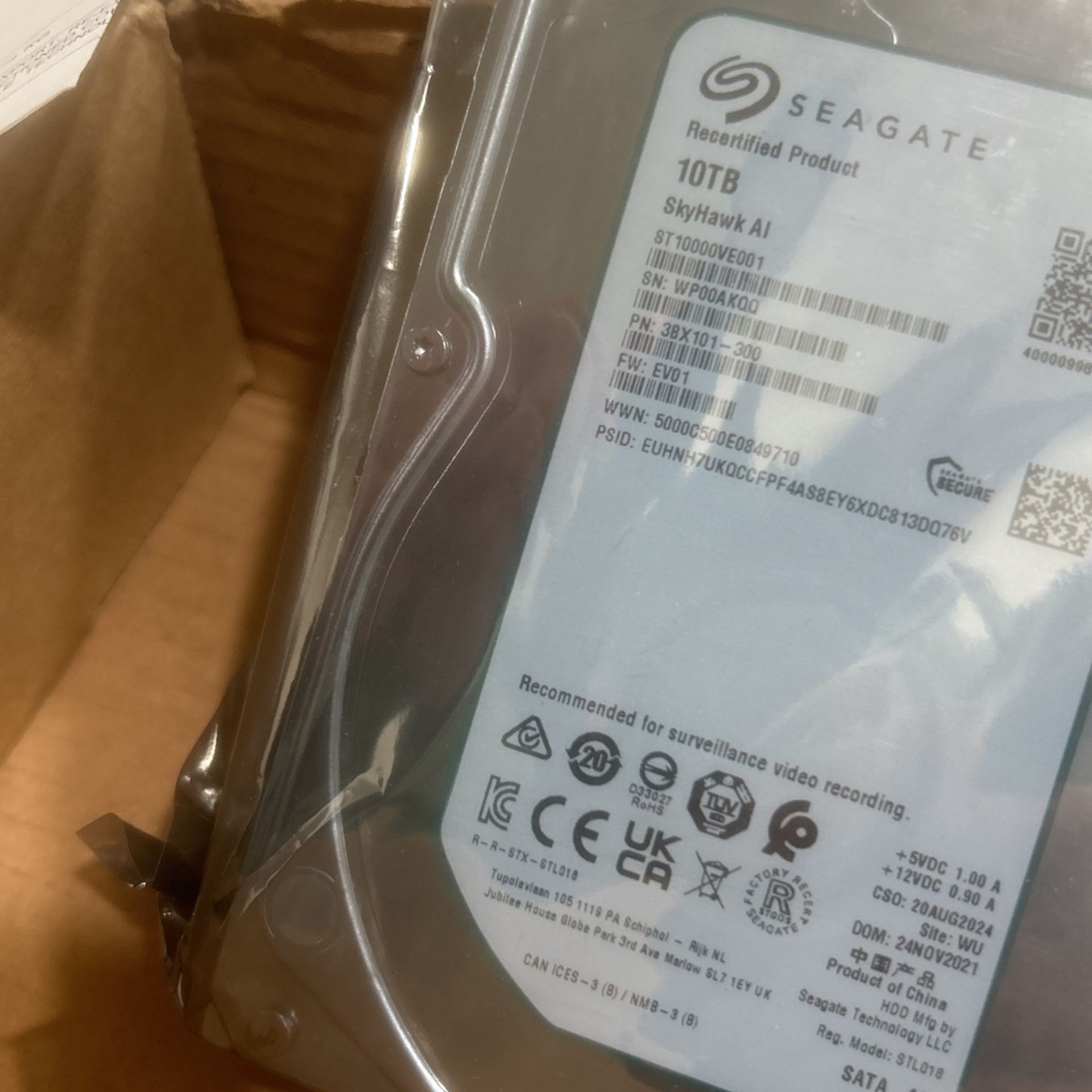 Seagate Skyhawk AI 10TB