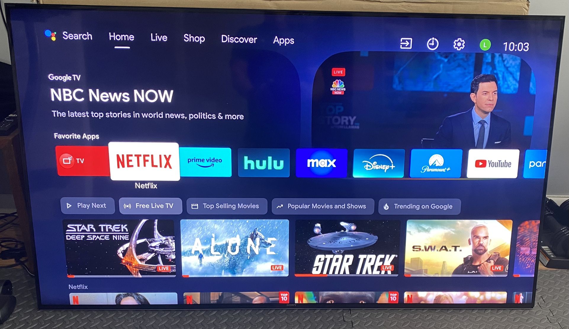 Sony Bravia 65” LED X930E Series 2160p Smart 4K UHD TV With HDR