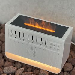 Sound Machine With DIY White Noise , Aromatherapy , Flame Diffusers Night Light