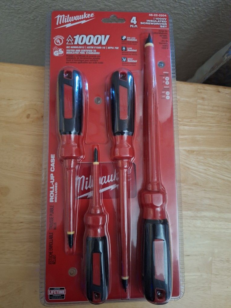 4pc Screwdriver Set 1000v