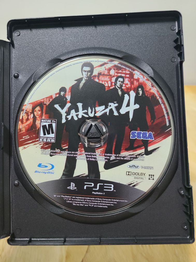 Yakuza 4 disc only ps3