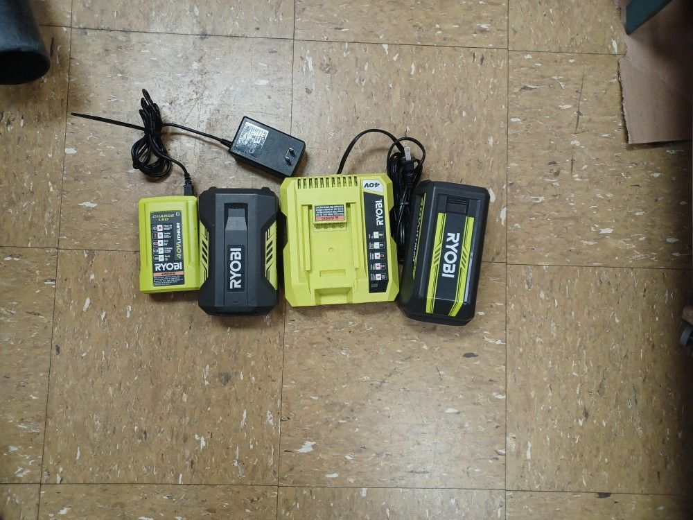 Ryobi Chargers & Batteries 
