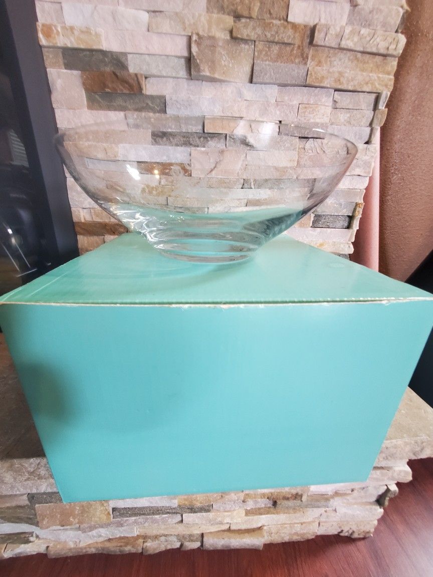 Tiffany & CO Harmony Bowl Crystal Glass Etched Monkey