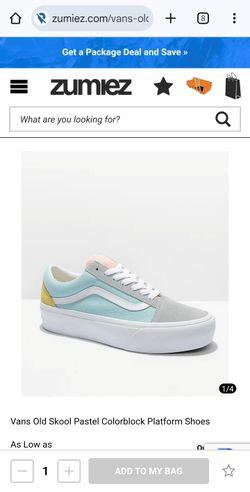 Women's Vans Pastel Platform Shoes