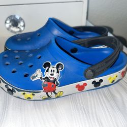 Crocs Blue Mickey Mouse Size 11C