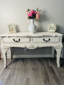 Vintage Vanity French style solid wood desk