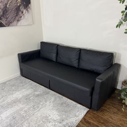 IKEA Couch Faux Leather Sofa Sleeper