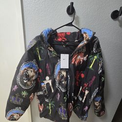 Nike Therma-Fit LeBron Strive For Greatness Down Fill Hooded Jacket M Multicolor