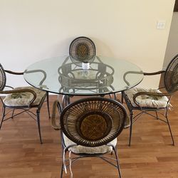 Beautiful Solid Dining Set - Tommy Bahama Style
