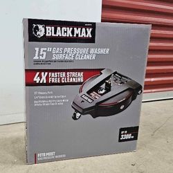 Black Max 15-Inch 3300 PSI Gas Pressure Washer Surface Cleaner