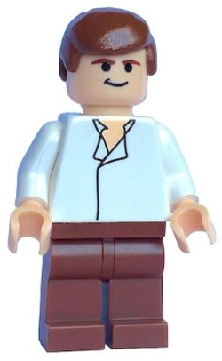 SW0084 Han Solo - White Shirt without Wrinkles, Reddish Brown Legs