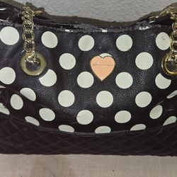 Pre- Owned BETSY JOHNSON  Poka Dotted HAND BAG
