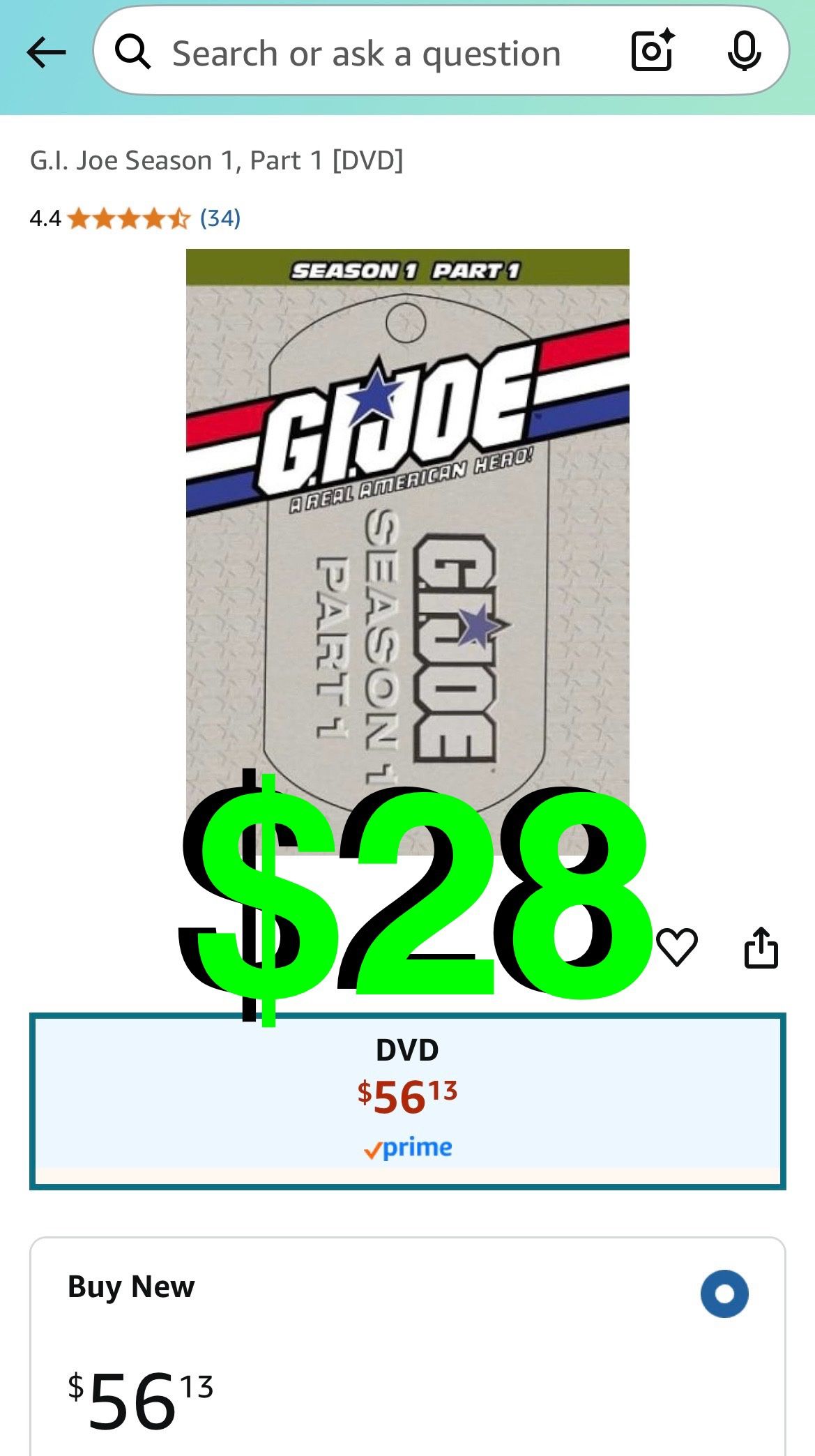 G.I. Joe Season 1, Part 1 [DVD]