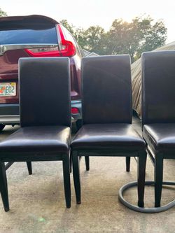 Leather chair dinning
