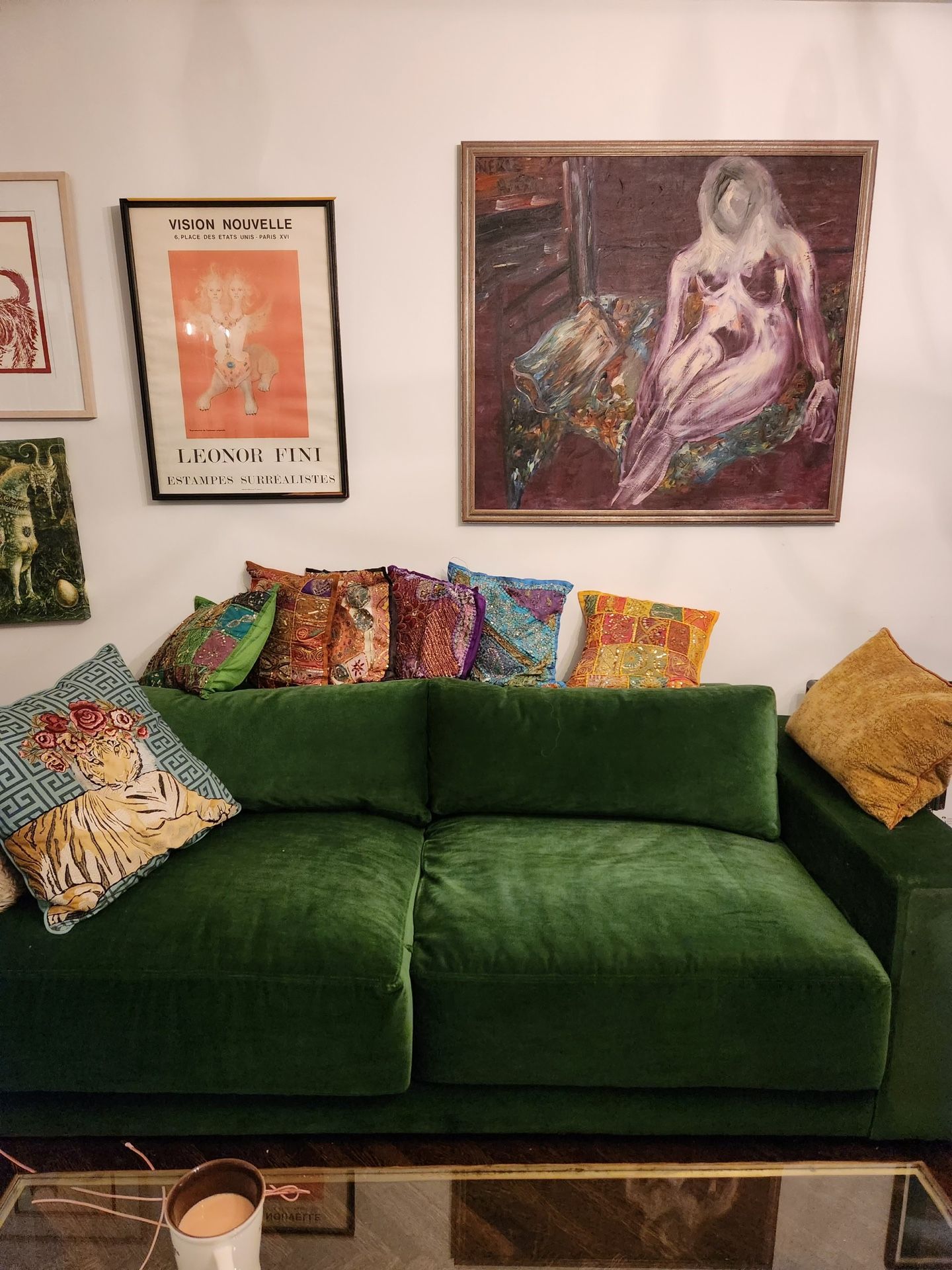 Williams Sonoma Berkshire 86" Sofa & Piedmont Side Chair in Signature Velvet, Emerald