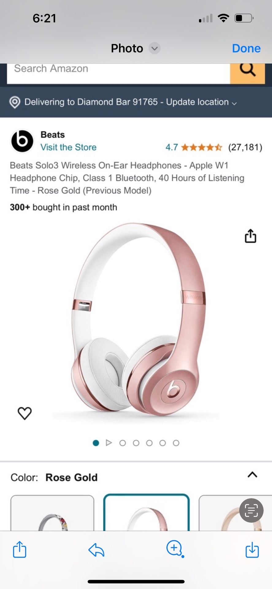 Beats Headphones Pink