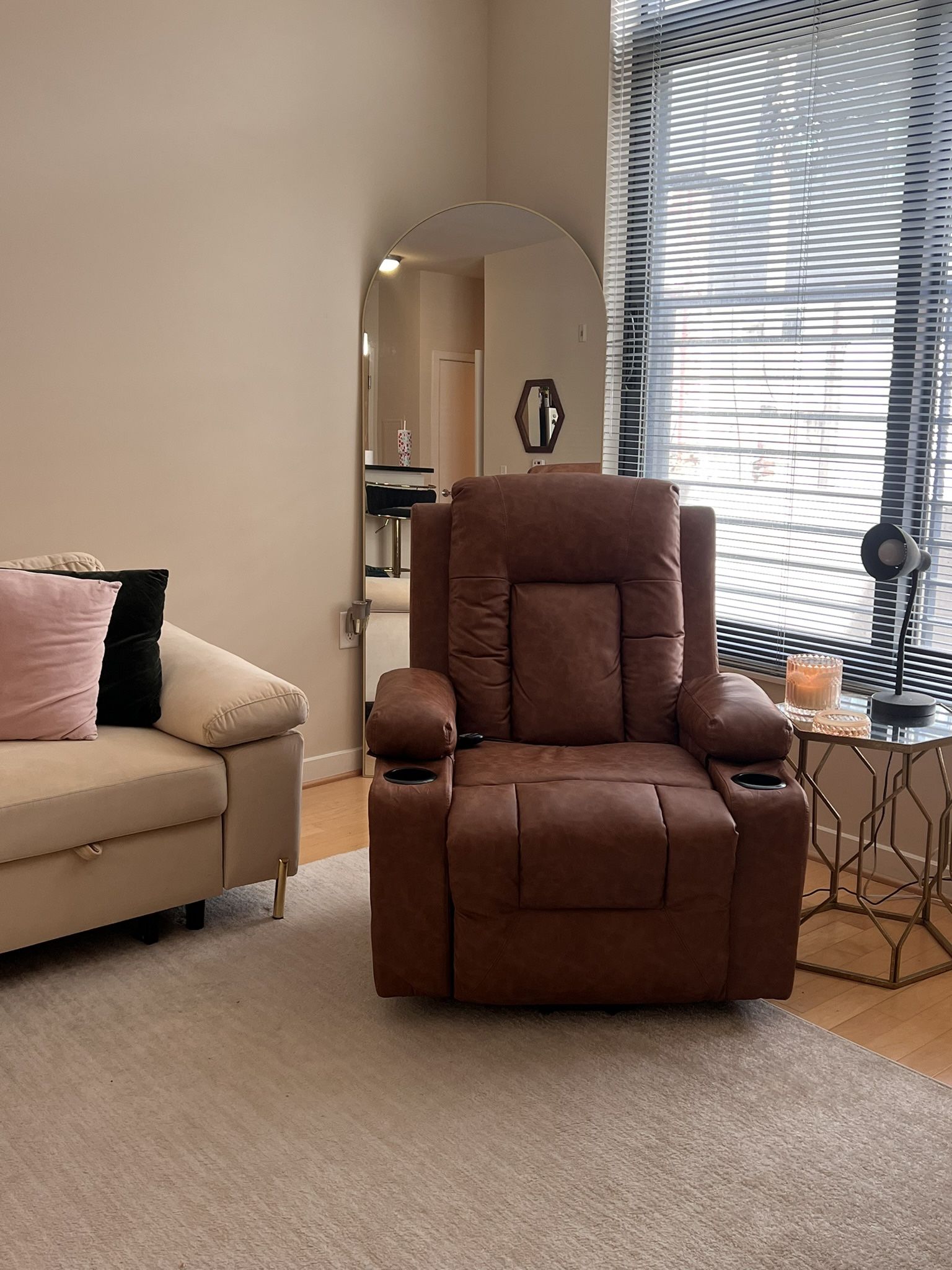 Leather Lift Recliner 