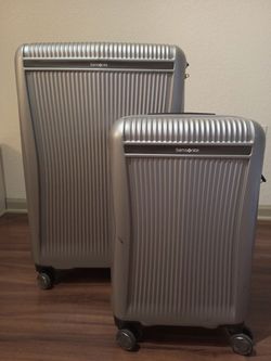 Silver Hard-case Luggage-Samsonite Blackstone 2 pieces