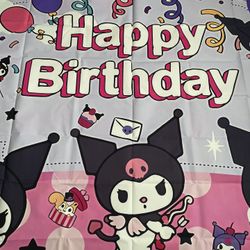 Kuromi Theme HBD Backdrop 