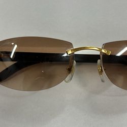 Cartier sunglasses white horn buffs