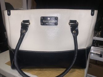 White & Black Kate Spade Purse