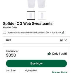 Sp5der OG Web Sweatpants
