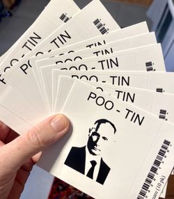 💩 Putin Bumper Sticker For Dog Waste (POO-TIN)