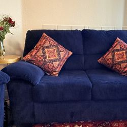 SimpleJoy Contemporary Sofa for Living Room, Blue