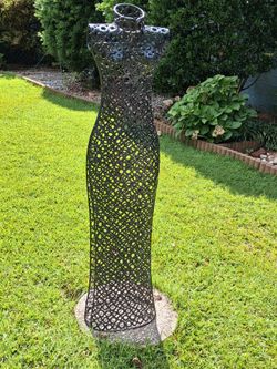 Metal Female Torso Sculpture
